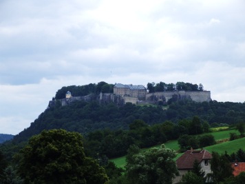 Die Festung Königstein von Thürmsdorf aus fotografiert Die Festung Königstein Festung Königstein Thürmsdorf