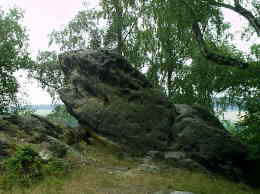 Stein an der Kaiserkrone - Vordergrundmotiv für "Wanderer über dem Nebelmeer" Ein Romantiker und Landschaftsmaler: Caspar David Friedrich im Elbsandsteingebirge (2) caspar david friedrich romantiker kunst künstler malen maler gemälde galerie krippen malerweg