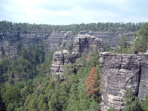  Blick vom Prebischtor in Richtung Norden 